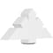 Ekena Millwork Kennewick Architectural Grade PVC Gable Bracket, 36"W x 16 1/2"H x 6"D x 6"F, 11/12 Pitch GBP036X17X0606KEN00 - alternate 1